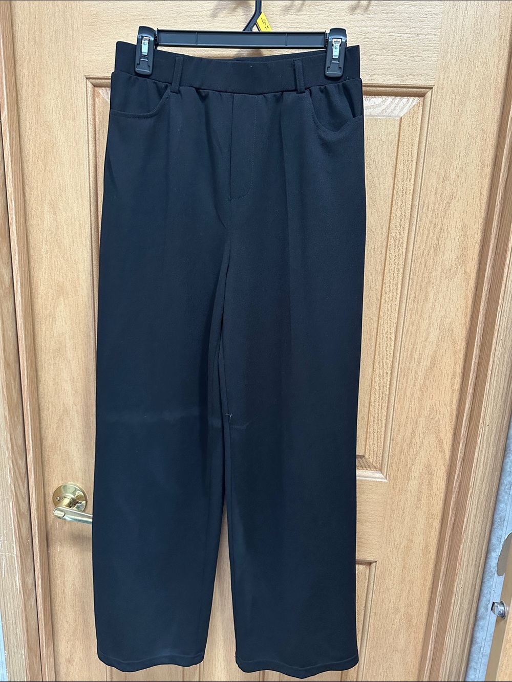 Women’s Black Straight-Leg Dress Pants